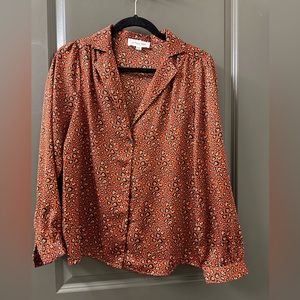 Cheetah Print Blouse
